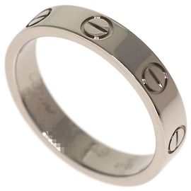 Anel Mini Love Cartier em Ouro Branco 18K