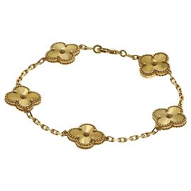 Pulsera de Dijes Van Cleef & Arpels Vintage Alhambra Guilloché