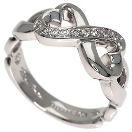Autre Marque Anello Tiffany & Co. Double Loving Heart Diamanti