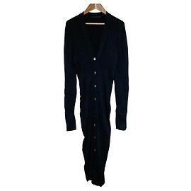 Autre Marque AP STUDIO Langer Cardigan aus Seiden-Baumwoll-Strick