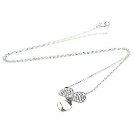 Pendente Tiffany & Co. Paper Flowers in platino con diamanti pavé Small