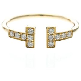 Tiffany & Co. T Wire Or Rose 18K avec Diamants