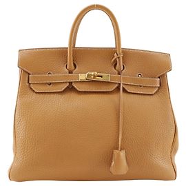 Hermès Hermes Kelly Brown Fjord mit Gold Hardware 32