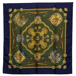 Hermès Foulard Hermes Carre 90 LES TAMBOURS