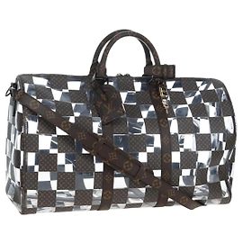 Bolso LOUIS VUITTON Monogram Chess Keepall Bandouliere 50 M20864 LV Auth 204498SM