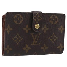 LOUIS VUITTON Monogram Porte Monnaie Billets Viennois Wallet M61663 Auth 205211V