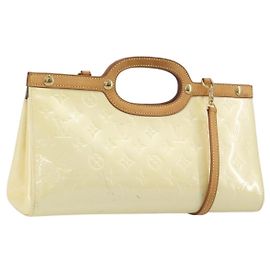 LOUIS VUITTON Monogram Vernis Roxbury Drive Hand Bag Perle M91374 LV Auth 206602
