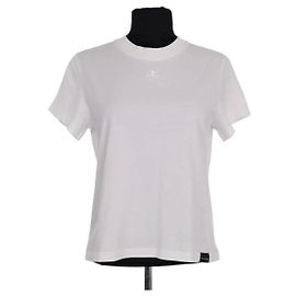 Courreges T-shirt Courrèges AC ecru de algodão