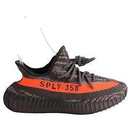 Baskets Yeezy anthracite en tissu