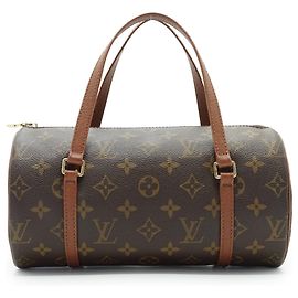 Louis Vuitton Monogram Papillon 26 Braun Leder