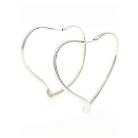Autre Marque Pendientes de aro Tiffany Open Heart
