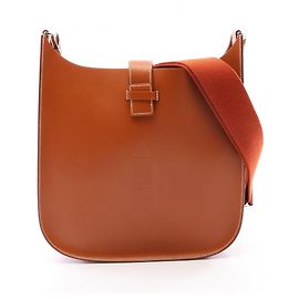 Hermès Bolso de hombro Hermes Evelyne Sellier PM Brown