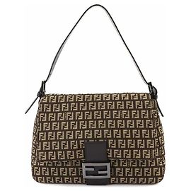 Borsa a spalla Fendi Zucchino Mamma Baguette