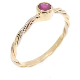 Anel Cartier Three Gold Twist