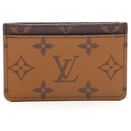 Louis Vuitton Porte Cartes Simple Monogram Reverse Business Card Holder