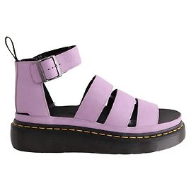 Mules Dr. Martens in pelle viola