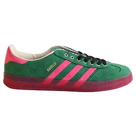 Sapatilhas Gucci Adidas x Gucci verdes em tecido