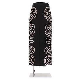 Autre Marque Gonna maxi nera con ricami