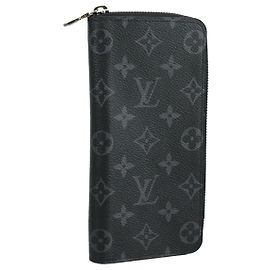 LOUIS VUITTON Monogram Eclipse Zippy Wallet Vertical Wallet M62295