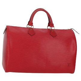 LOUIS VUITTON Epi Speedy 35 Hand Bag Castilian Red M42997 LV