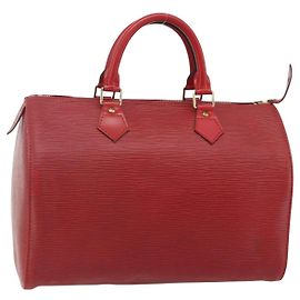 LOUIS VUITTON Epi Speedy 30 Sac à main Castilian Red M43007 LV
