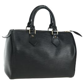 LOUIS VUITTON Epi Speedy 25 Hand Bag Black M59042 LV