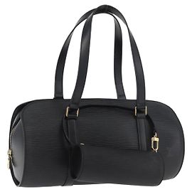 LOUIS VUITTON Epi Soufflot Hand Bag Black M52222 LV
