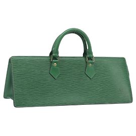 LOUIS VUITTON Epi Sac Triangle Hand Bag Green M52094 LV