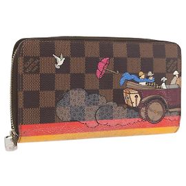 LOUIS VUITTON Damier Ebene Zippy Wallet 2015 Christmas Only N61240