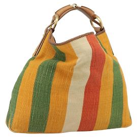 GUCCI Bolsa de Ombro Canvas Multicolor Gold 114900