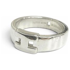 Hermès Anillo de banda Hermes New Hercules AG925 H-Logo