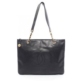 Borsa Tote Chanel Coco Mark Black