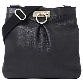 Borsa a tracolla in pelle Gancini Salvatore Ferragamo