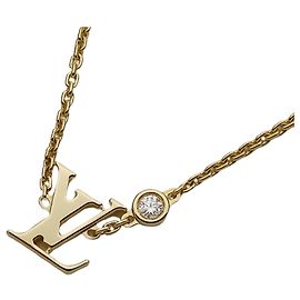 Collana con pendente Louis Vuitton in oro giallo e diamanti