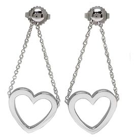 Autre Marque Boucles d'oreilles puces Tiffany & Co. 750WG Sentimental Heart