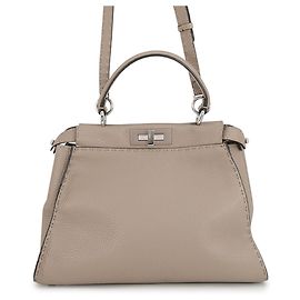 Fendi Selleria Peekaboo Handtasche aus Leder