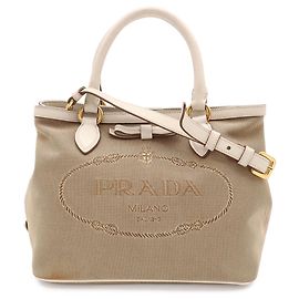 Borsa Tote PRADA in nastro jacquard