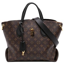Louis Vuitton Brown Monogram Flower Zipped Tote MM