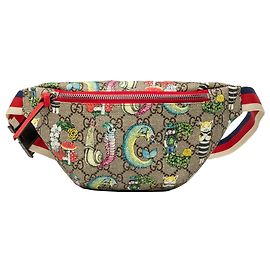 Bolso cinturón Gucci Beige Kids Yuko Higuchi GG Supreme Bugs