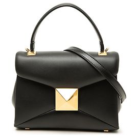 Borsa a mano Valentino Mini Leather One Stud, Nero