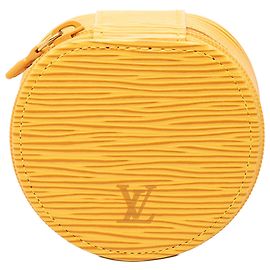 Louis Vuitton Yellow Epi Ecrin Bijoux Travel Jewelry Case