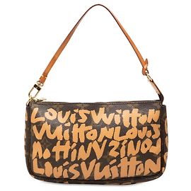 Louis Vuitton Brown Stephen Sprouse Monogram Graffiti Pochette Accessoires