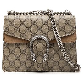 Gucci Beige Small GG Supreme Dionysus Crossbody