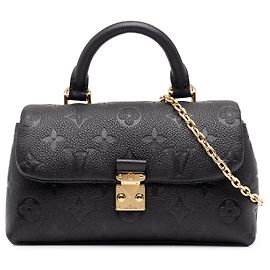 Louis Vuitton Black Monogram Empreinte Nano Madeleine