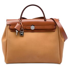 Hermès Brown Toile Verso Herbag Zip 31
