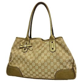 Gucci Beige Canvas Tote Bag