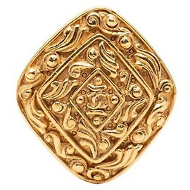 Chanel Vintage Coco Mark Diamant-Motiv Brosche