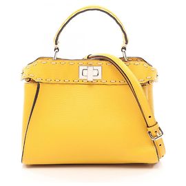 Sac à main 2-Way Fendi Mini Peekaboo Selleria