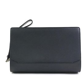 Borsa a pochette Cartier in pelle nera