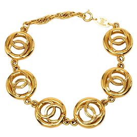 Bracciale a catena vintage Chanel Coco Mark